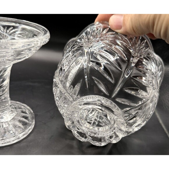 Crystal Clear Industries Two Piece Candle Lamp "Portico" Blown Glass Fairy Lamp - Picture 6 of 7